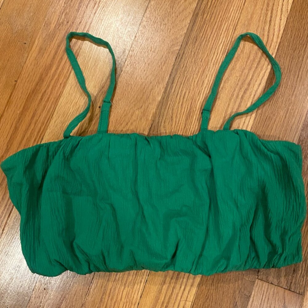 Green Crop Top